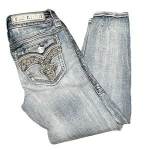 Rock Revival 25 Rima Ankle Length Skinny Distressed Jeans